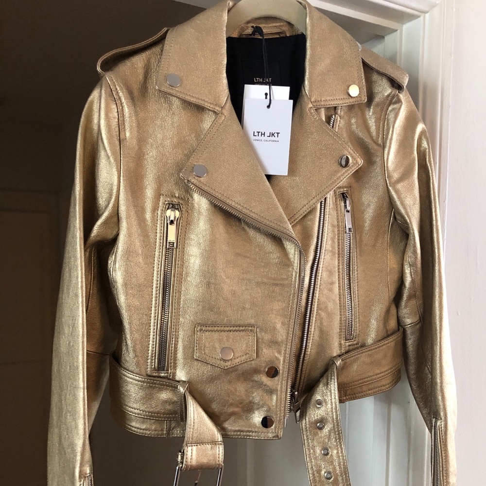 LTH JKT - MYA Cropped Biker - Leather Jacket - XS